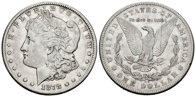 United States. 1 dollar. 1878. Carson City. CC. (Km-110). Ag. 26,61 g. Scarce. C...