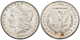 United States. 1 dollar. 1878. San Francisco. S. (Km-110). Ag. 26,66 g. XF. Est...40,00.