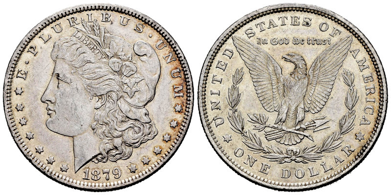 United States. 1 dollar. 1879. Philadelphia. (Km-110). Ag. 26,71 g. Minor contac...