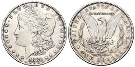 United States. 1 dollar. 1880. New Orleans. O. (Km-110). Ag. 26,76 g. Choice VF. Est...25,00.