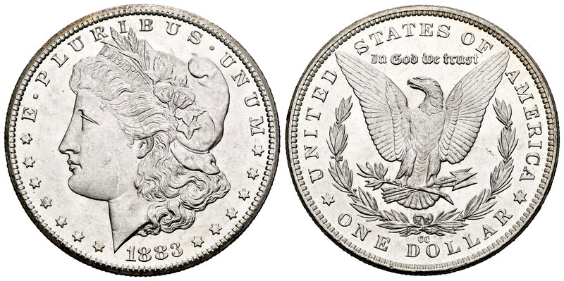 United States. 1 dollar. 1883. Carson City. CC. (Km-110). 26,68 g. Original lust...
