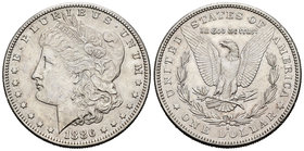 United States. 1 dollar. 1886. San Francisco. S. (Km-110). Ag. 26,71 g. Scarce. Almost XF. Est...50,00.
