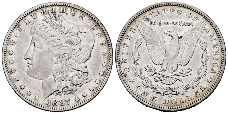 United States. 1 dollar. 1887. New Orleans. O. (Km-110). Ag. 26,61 g. VF. Est......