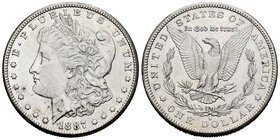 United States. 1 dollar. 1887. San Francisco. S. (Km-110). Ag. 26,76 g. Almost XF. Est...35,00.