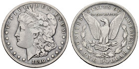 United States. 1 dollar. 1890. Carson City. CC. (Km-110). Ag. 26,26 g. Scarce. Choice F. Est...75,00.