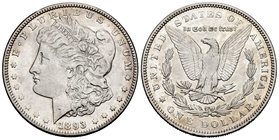United States. 1 dollar. 1893. Philadelphia. (Km-110). Ag. 26,60 g. Very scarce. Choice VF. Est...150,00.
