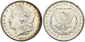 United States. 1 dollar. 1896. Philadelphia. (Km-110). Ag. 26,73 g. It retains some luster. AU. Est...40,00.