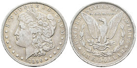 United States. 1 dollar. 1896. New Orleans. O. (Km-110). Ag. 26,43 g. VF. Est...25,00.