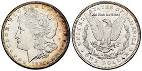 United States. 1 dollar. 1897. Philadelphia. (Km-110). Ag. 26,66 g. It retains some luster. XF. Est...40,00.