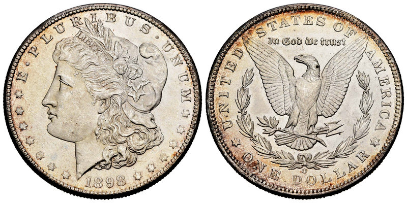 United States. 1 dollar. 1898. New Orleans. O. (Km-110). Ag. 26,71 g. XF/AU. Est...