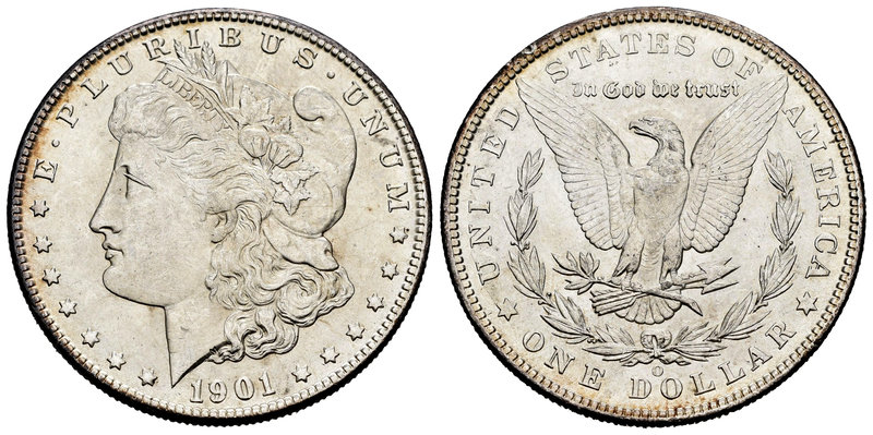 United States. 1 dollar. 1901. New Orleans. O. (Km-110). Ag. 26,71 g. XF. Est......