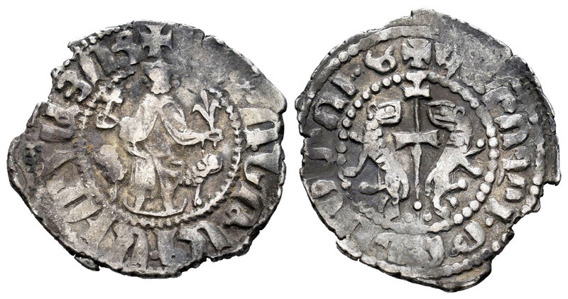 Armenia. Leo El Magnífico. Tram. (1198-1219). Cilicia. Ag. 2,81 g. Rare. VF. Est...