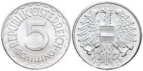 Austria. 5 schilling. 1952. (Km-2879). Al. 4,03 g. UNC. Est...15,00.