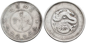 China. 50 cents. Ag. 12,96 g. Provincia de Yunnan. Almost VF. Est...30,00.