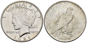 United States. 1 dollar. 1924. Philadelphia. (Km-150). Ag. 26,66 g. Original luster. XF. Est...35,00.