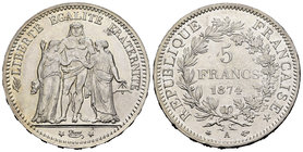 France. 5 francos. 1874. Paris. A. (Km-820.1). Ag. 25,01 g. Original luster. Almost UNC. Est...60,00.