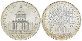 France. 100 francos. 1982. (Km-951.2). (Gad-898). Ag. 15,00 g. Original luster. UNC. Est...20,00.
