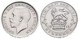 United Kingdom. George V. 6 pence. 1943. (Km-815). (S-4014). Ag. 2,84 g. Almost UNC. Est...35,00.