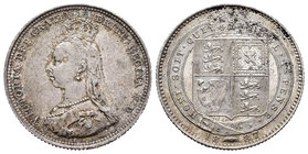 United Kingdom. Victoria Queen. 1 shilling. 1887. (Km-761). (S-3926). Ag. 5,60 g. XF. Est...45,00.