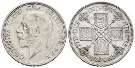 United Kingdom. George V. 1 florín. 1928. (Km-834). (S-4038). Ag. 11,21 g. Choice VF. Est...25,00.