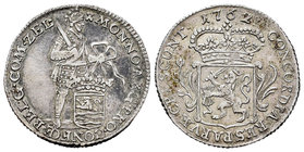 Low Countries. 1/8 silver ducat. 1762. Zeeland. (Km-98). Ag. 3,48 g. Choice VF. Est...50,00.
