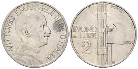 Italy. Vittorio Emanuele III. 2 liras. 1924. Rome. R. (Km-63). (Pagani-742). (Mont-162). Ag. 9,84 g. Manchita en anverso. XF. Est...35,00.