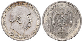 Montenegro. Nicholas I. Perper. 1912. SS. (Km-14). Ag. 5,01 g. It retains some luster. XF. Est...75,00.