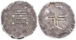 Portugal. Philip IV. 1 tostao. Lisbon. LB. (Vti-1688). (Gomes-13,12). Ag. 8,00 g. Almost VF. Est...60,00.