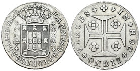 Portugal. Joao, Prince Regent. 400 reis. 1800. (Km-318). (Gomes-21.02). Ag. 14,06 g. Nick on edge. VF. Est...40,00.