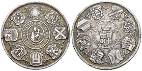 Germany. Medalla. 1770. Sede Vacante. (Haas-560). Ag. 36,18 g. Grabador: A. Schäffer. 46 mm. Rara. Choice VF. Est...350,00.