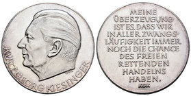 Germany. Medalla. Ag. 25,24 g. Kurt Georg Kiesenger. PR. Est...30,00.