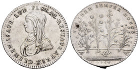 France. Medalla. 1754. (Feuardent-11033). Ag. 14,34 g. Traces of soldering. VF. Est...60,00.