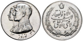 Iran. Medalla. 1943. Ag. 20,24 g. Boda del Sha de Persia y Soraya Esfandiary. AU. Est...60,00.
