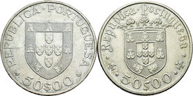 Portugal. Lote de 2 piezas de 50 escudos, 1968 y 1969. A EXAMINAR. Almost UNC. Est...30,00.