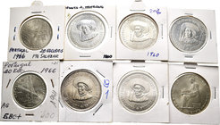 Portugal. Lote de 13 piezas de 20 escudos de Portugal, 1953 (3), 1960 (7) y 1966 (3). A EXAMINAR. AU/UNC. Est...150,00.