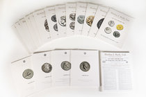 Lote de 33 catálogos de subasta de diferentes casas extranjeras dedicadas a la moneda antigua, como Gemini, New York Sale, Harlan J. Berk, ACR Auction...