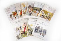 Lote de 26 catálogos de subastas extranjeras, Auktionen Meister&Sonntag y El Mundo de la Moneda. A EXAMINAR. Est. 20,00. 
1,00