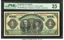Canada Dominion of Canada $1 3.1.1911 DC-18c PMG Very Fine 25. 

HID09801242017