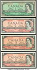 Canada Bank of Canada $1 1954 BC-37bA *A/A Prefix; $2 1954 BC-38bA *B/B Prefix; BC-38cA *A/G Prefix; BC-38dA *K/G Prefix Very Fine or Better. 

HID098...