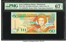 East Caribbean States Central Bank, Montserrat 50 Dollars ND (2003) Pick 45m PMG Superb Gem Unc 67 EPQ. 

HID09801242017