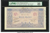 France Banque de France 1000 Francs 8.4.1926 Pick 67j PMG Very Fine 25. Minor repairs; pinholes.

HID09801242017