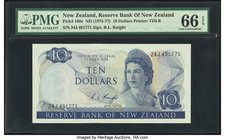 New Zealand Reserve Bank of New Zealand 10 Dollars ND (1975-77) Pick 166c PMG Gem Uncirculated 66 EPQ. 

HID09801242017