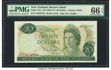 New Zealand Reserve Bank of New Zealand 20 Dollars ND (1975-77) Pick 167c PMG Gem Uncirculated 66 EPQ. 

HID09801242017