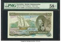 Seychelles Government of Seychelles 50 Rupees 1.1.1972 Pick 17d PMG Choice About Unc 58 EPQ. SEX note.

HID09801242017