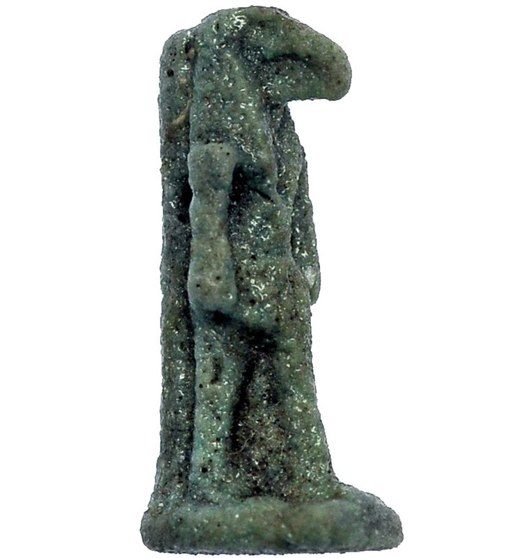 EGIPTO. AMULETO DE BAJA ÉPOCA (664-525 a.C.). Divinidad Thot. Fayenza vitrificad...