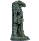 EGIPTO. AMULETO DE BAJA ÉPOCA (664-525 a.C.). Divinidad Thot. Fayenza vitrificada. Altura 20 mm.