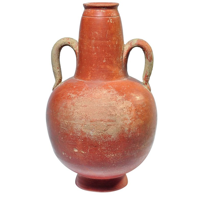ROMA. Botella con asas. Norte de África (siglo III-IV d.C.). Terra sigillata. Al...