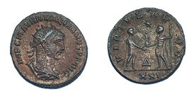 NUMERIANO. Como Augusto. Antoniniano. Antioquía (283-284). R/ VIRTVS AVGG, *, D XXI. RIC-466. MBC. Escasa. Ex colección Dattari.