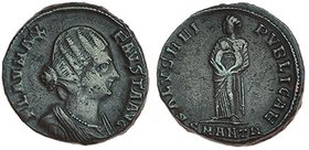 FAUSTA, esposa de Constantino I. AE-3. Antioquía (325-326). R/ SALVS REIPVBLICAE; SMANTA en el exergo. RIC-68 (R4). MBC-/MBC. Ex C. Dattari. Muy rara....