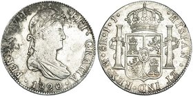 8 reales. 1820. México. JJ. VI-1100. Oxidaciones en anv. MBC/EBC-.
